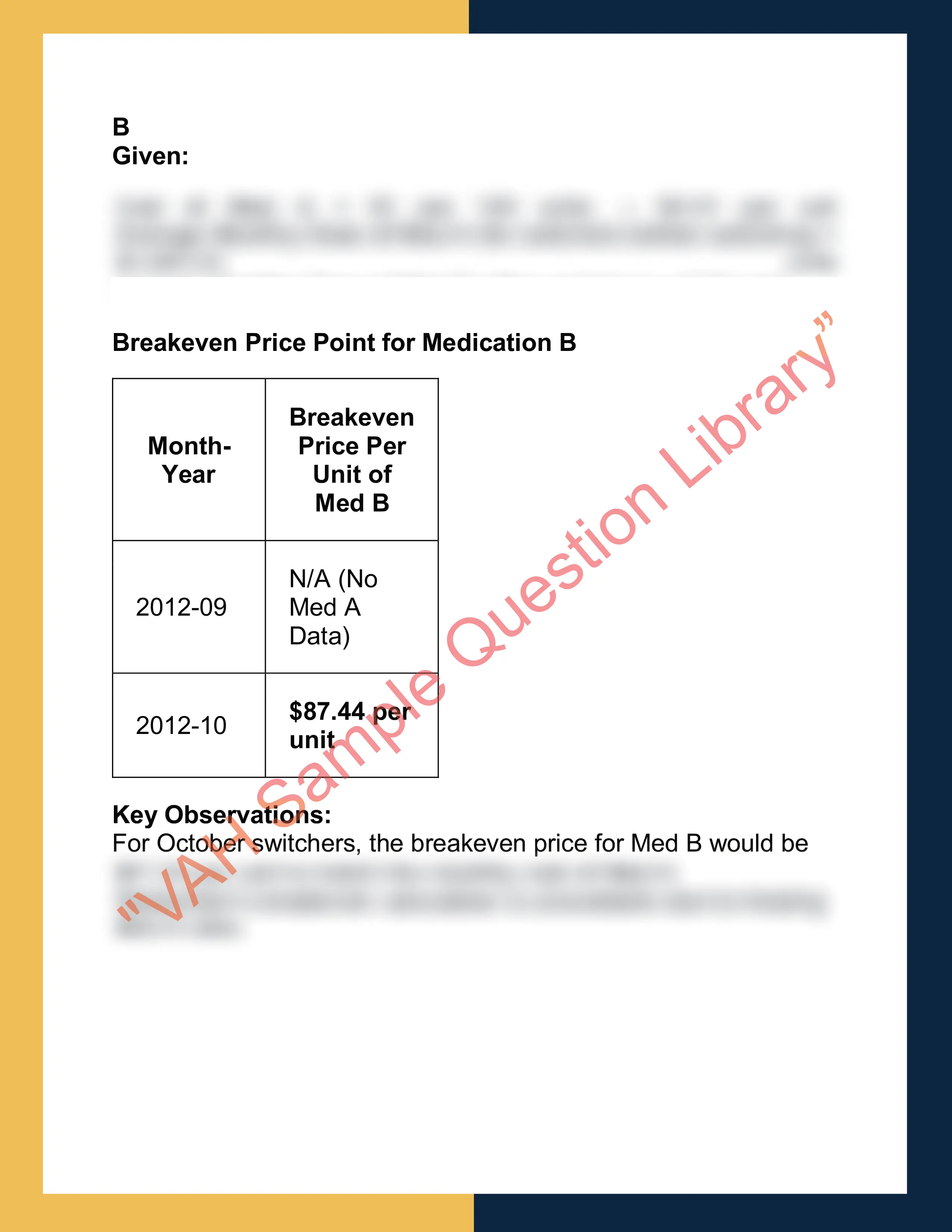 Assignment question answer sample of Business Data Analyst 4